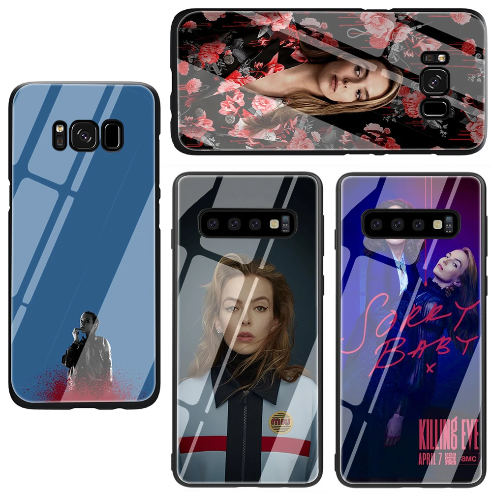 EWAU убийства ЕВА Стекло чехол для телефона для samsung Galaxy S7 8 9 10Plus Note8 9 A10 20 30 40 50 60 70
