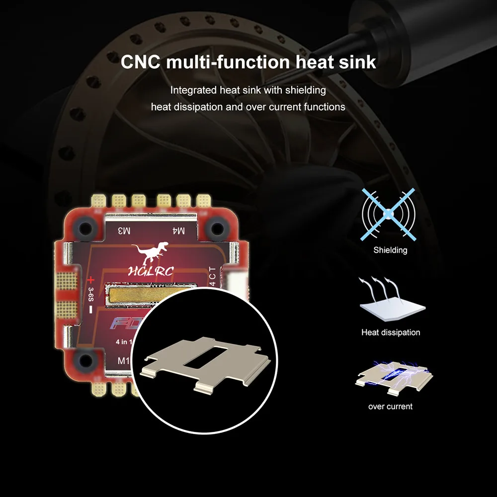 HGLRC Forward 65A 3-6S L431 BL32 4в1 ESC для FPV Racing Drone высокое качество Дрон Аксессуары RC части