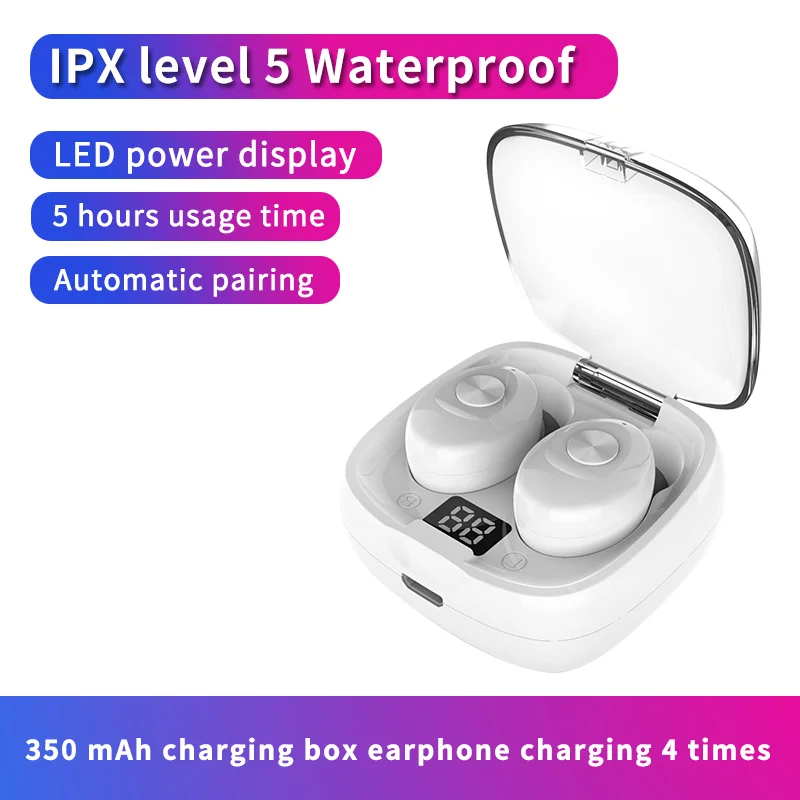 

TWS Bluetooth 5.0 Earphone Stereo Wireless Earbus 8D Sport Earphones Handsfree Gaming Headset With Mic For Smart Watch Phone