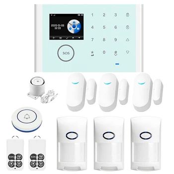 

CS118 Alarm System TUYA Wifi GSM GPRS Multilingual ligent Voice Home Alarm System Set (10Pcs)