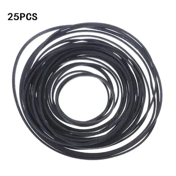 

5-130MM Universal 1mm width square Rubber Belt Mix Cassette Tape Machine 25 pcs
