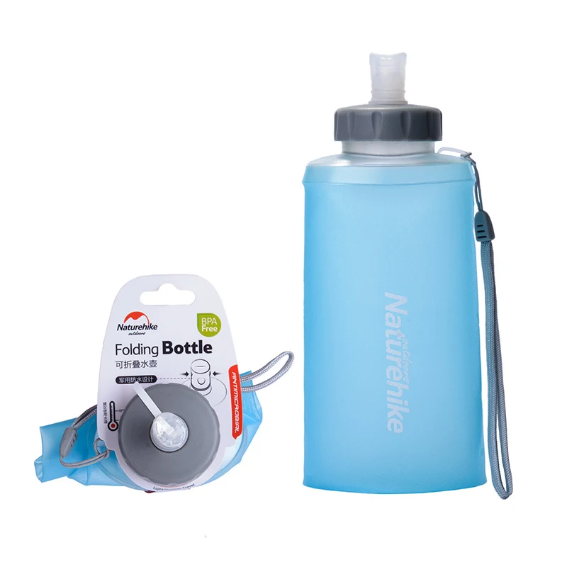 

Portable Soft Water Bottle 750/500ML Sport Soft Water Bottle Outdoor Silicone Folding Bottles