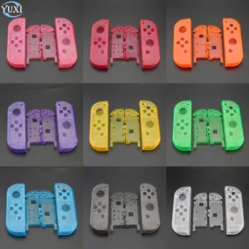 

YuXi Plastic Clear Housing Shell Cover Protective Case Nintend Switch NS Joy-Con Controller for JoyCon Replacement Parts