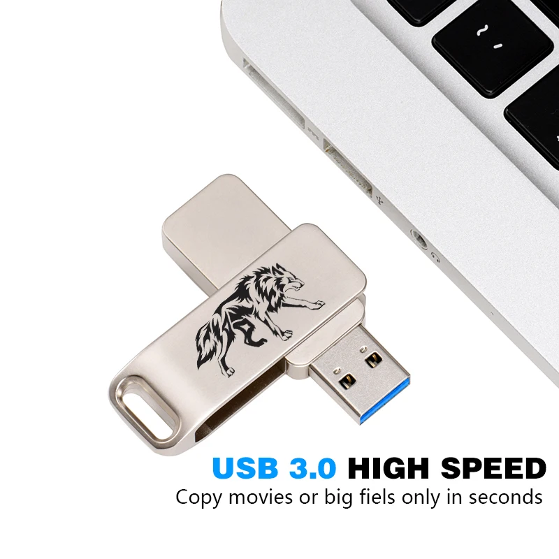 Высокоскоростной USB 3,0 Металлический флеш-накопитель 16 ГБ 32 ГБ 64 ГБ 128 ГБ флеш-накопитель вращающийся USB флеш-накопитель настраиваемый логотип