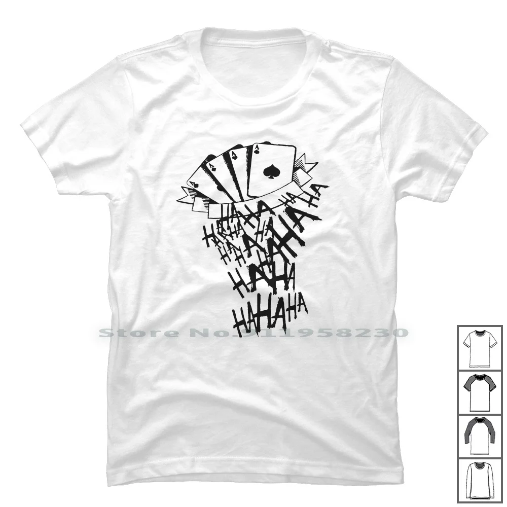 Joker Tattoo Haha T Shirt 100 Cotton Tattoo Music Movie Joker e Joke Haha Age To Ok Ny Funny Aliexpress