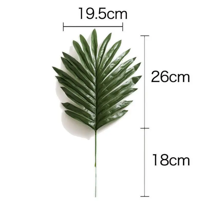 5Pcs Artificial Large Plant Leaves Tropical Palm Leaves for Home BookstoreDecor Simulation Leaves Multi Plant Leaves x - Color: A6