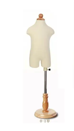 Unisex Child Mannequin Torso Display with Flexible Wooden Arms With Stand 