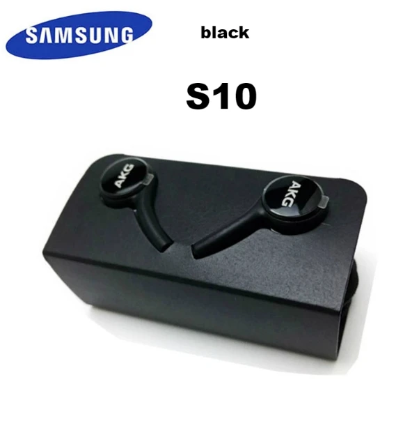 S10 black no box Samsung AKG Наушники EO-IG955 3,5 мм наушники-вкладыши с микрофоном Проводная гарнитура для samsung Galaxy s10 S9 S8 S7 S6 S5 huawei xiaomi смартфон - Цвет: S10 black no box