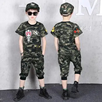 

Children Clothing Sports Suit Boy Summer Set Two-piece Children's Wear stitching suit 4 6 8 10 12 14 16 Years old Child clothes