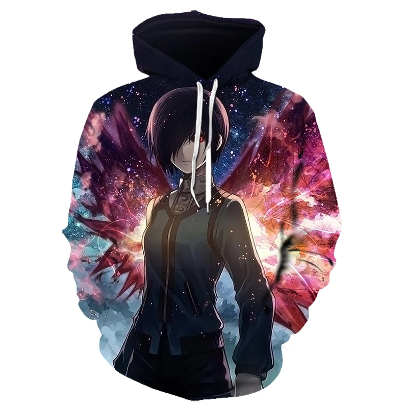 3D Толстовка с капюшоном Kaneki Ken, Токийский Гуль, 3D принт, Аниме Толстовка с капюшоном для мужчин и женщин, спортивный костюм, осенняя и зимняя Толстовка
