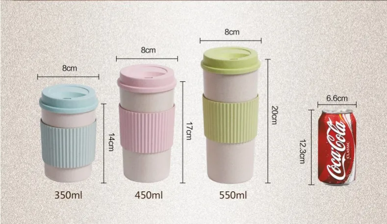 550ml /450ml/350ml Portable Thermos Vacuum Cup Travel Outdoor School Coffee Flask Water Bottle Mug Insulated Cup
