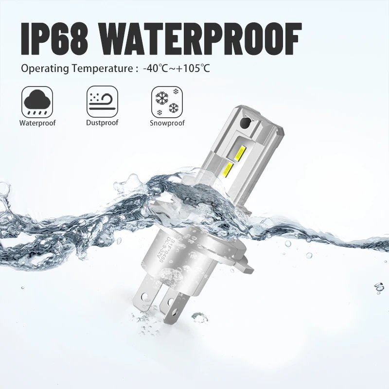 LED Car Lights LED Bulbs H4 H7 H11 H8 HB4 9006 HB3 9005 Car Lamps 12V 24V For Trucks 6000K 30000LM Mini Diode