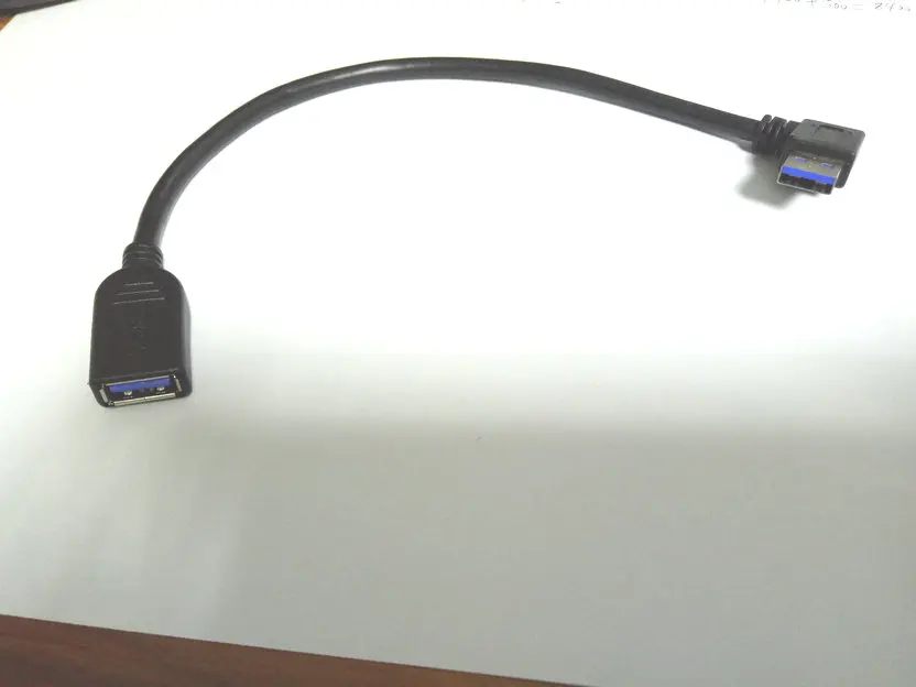 10 шт. USB 3,0 папа-мама левый угол адаптер удлинитель 16 см Новинка