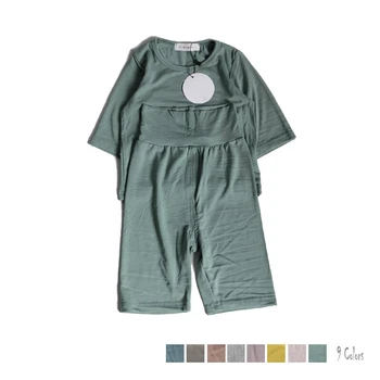 

New 2Pcs/Set Toddler Kids Nightgown Children Girls Boys Infant Casual Sleepwear Robe Nightwear Home Thermal Pajama Sets Summer