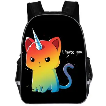 

16 Inch Cute Children School Bags For Kids 3D Unicorn Print Student Teenager Girls Book Bags Women Schoolbag Casual Mochila