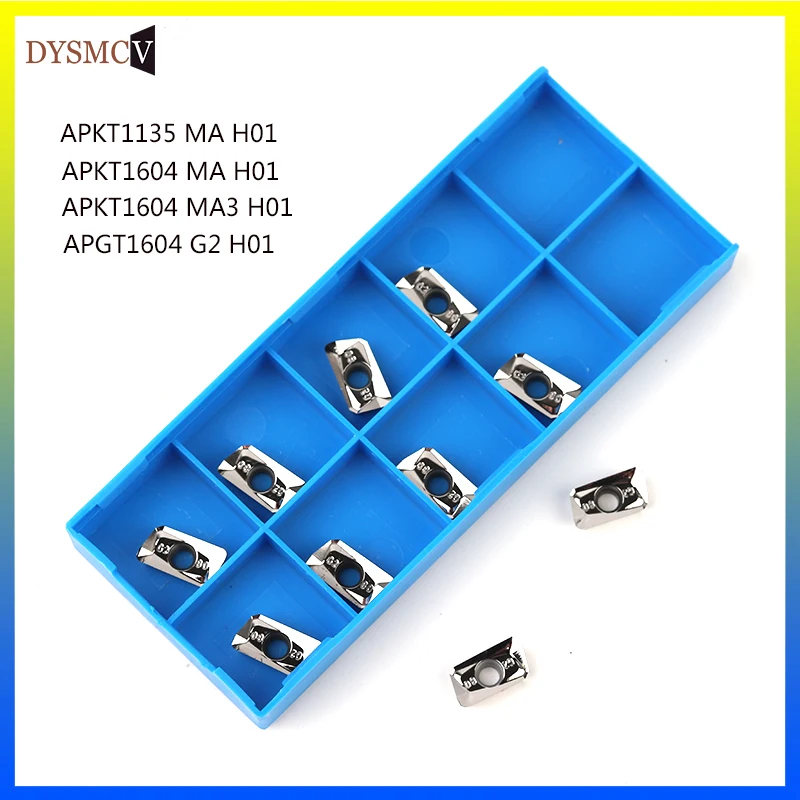 APKT1135 APKT1604 MA APGT1604 G2 H01Carbide Einsätze Fräsen Drehmaschine Gesicht Ende Mühle Werkzeuge Fräser für Aluminium Kupfer Werkzeug – Detail 1