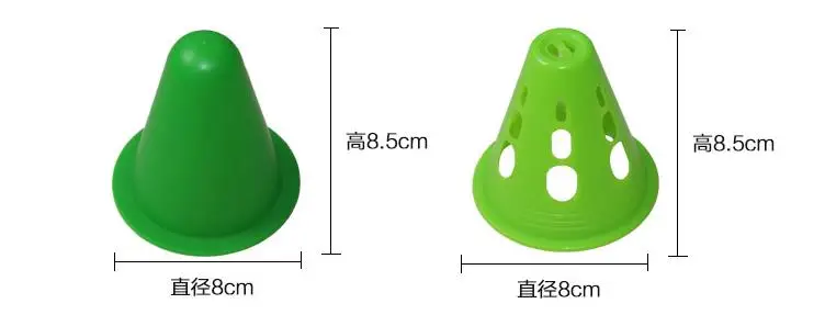8CM Windproof flat flower pile skating pile cup corner mark skating roller skates obstacles foot mark training props