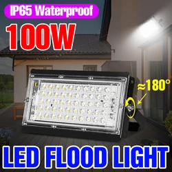 Lampe murale LED imperméable à large faisceau, conforme à la norme IP65, éclairage d'extérieur, idéal pour un jardin, une cour ou une rue, 50W, 100W, 220V 