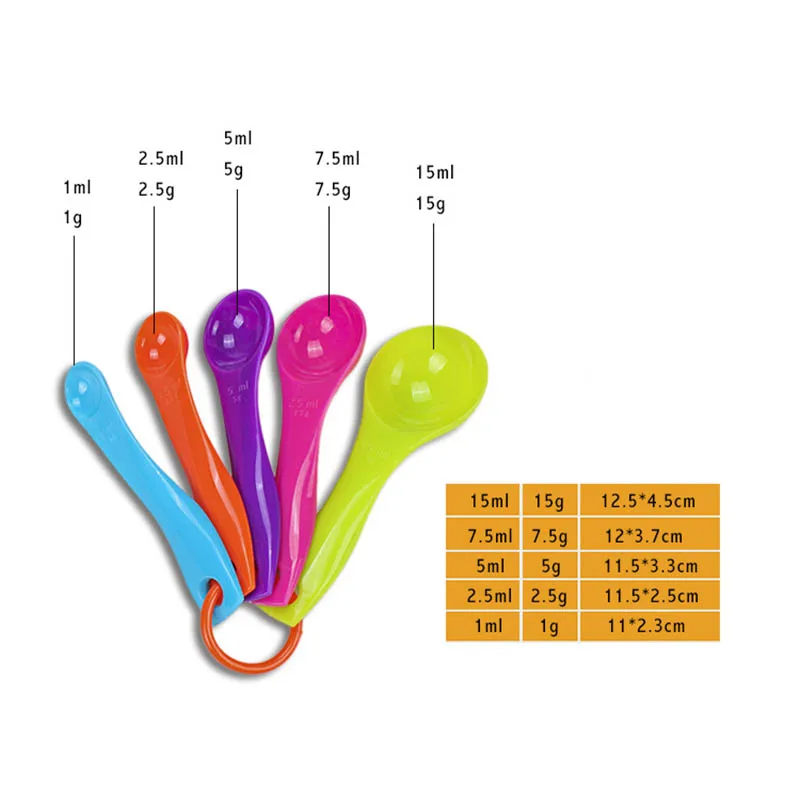 5pc Curved spoon