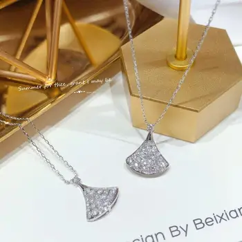 

18K Rose Gold Natural Diamonds Necklace Christmas Gift for Women Valentines Day Gift for Girlfriend