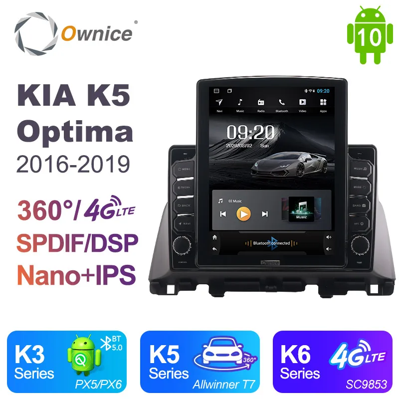 Ownice Android 10 0 автомобильный радиоприемник для Kia Optima K5 2016 2019 GPS 2 Din Авто Аудио система