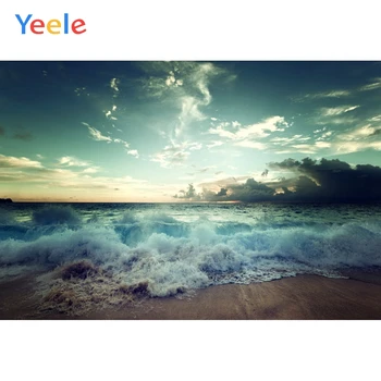 

Tropical Sea Beach Sand Cloudy Blue Sky Spray Waves Holiday Baby Pet Scene Photographic Backgrounds Photo Backdrops Photo Studio