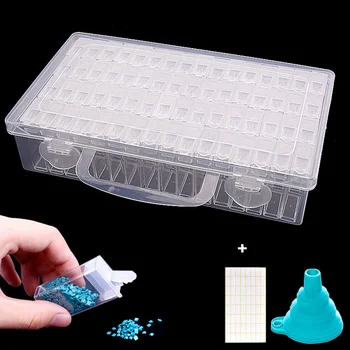 

28/64 slots Dismountable Diamond Embroidery Accessories diamond painting Boxes Cross Stitch Cases Organizer Home Beads Storage