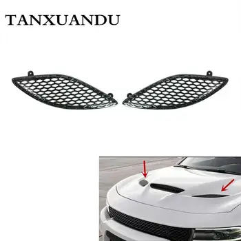 

Front Hood Grille Grill Painted Gloss Black Left + Right Side Fit For DODGE Charger SRT Hellcat 2015-2020 68202581AC 68202580AC