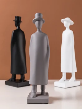 

Medieval Resin People Model Statues Home Decoration Accessories Nordic Gentleman Abstract Sculpture Office Desk Decorative