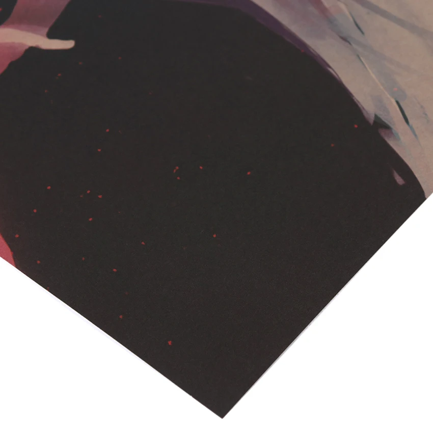 TIE LER Наруто Аниме Наклейка на стену плакат в стиле ретро из крафт-бумаги интерьер бар кафе украшение Живопись 51x35 см