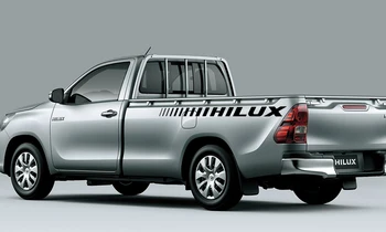 

2 Pcs. Side Stripe Stickers for Toyota Hilux Revo Live Waterproof Tailgate Straps Decal Styling Car Tuning Accessories