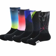 Новые противоскользящие бесшовные велосипедные носки Интегральные литые высокотехнологичные велосипедные носок компрессионный велосипед открытый бег спортивные носки