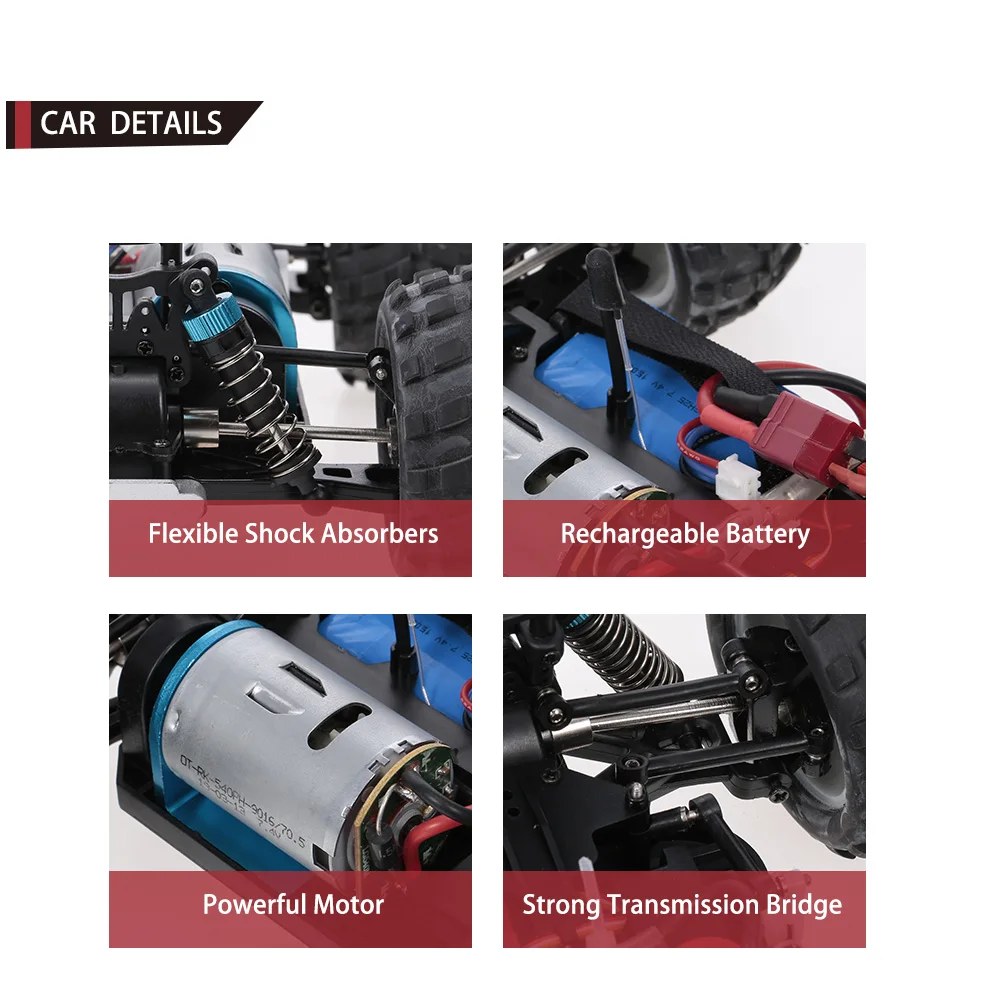 WLtoys A979-B 2,4G 1/18 RC автомобиль 4WD 70 км/ч высокоскоростной Электрический полный пропорциональный большой Педальная накладка RC Гусеничный RTR электрическая игрушка с компьютерным управлением