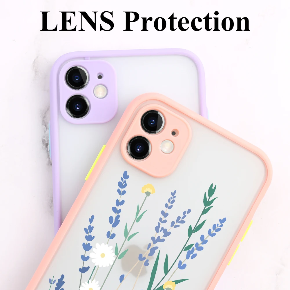 P30 Pro Case for Huawei P30 Lite Case P20 Pro P40 Lite Flower PC Cover Honor 50 8A 9X 8X 9A 9C 20 Y6 Y9 Prime 2019 Nova 5T Funda