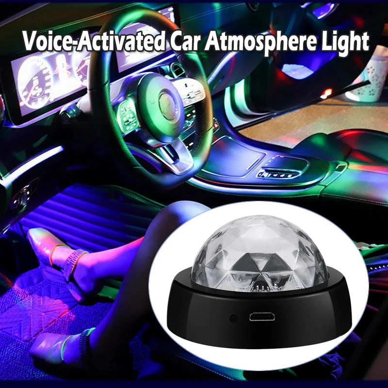 Автомобильный свет светодиодная звуковая активация Автомобильная Музыка