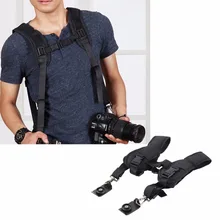 Double Dual Shoulder Camera Neck Strap Quick Release for Digital SLR DSLR Camera Camera belt 2014 hot sale benro paradise cw 300n double shoulder camera bag slr grey black camera bag rain cover