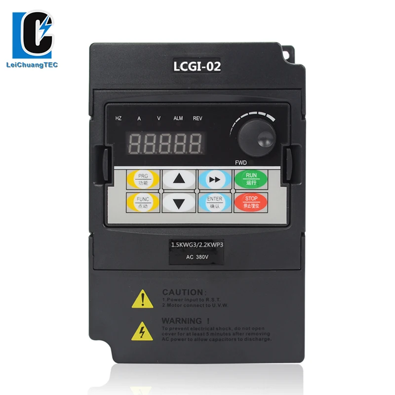 

VFD 1.5KW 3-Phase Motor Control 380VAC Variable Frequency Inverter 50Hz 60Hz
