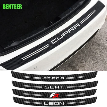 

Carbon Fiber Car Bumper Sticker For Seat Cupra Leon Ibiza Ateca FR Cordoba STR