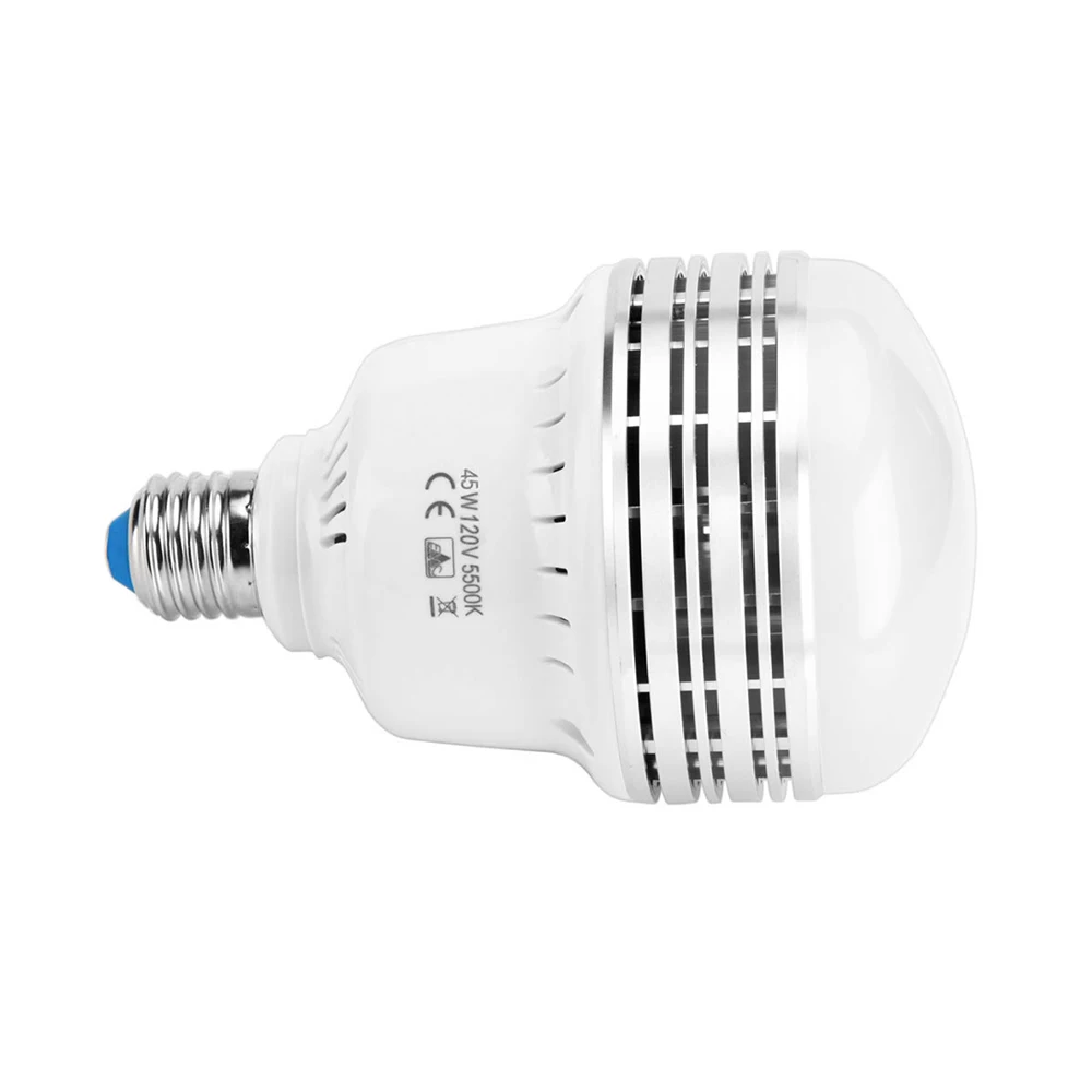 45W 120 V-230 V светильник лампа E26/E27 фото студия светильник s видео светильник ing лампы 5500K энергосберегающий светильник лампы для фотостудии