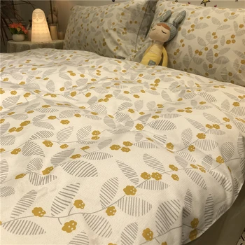 

Bedding Set Luxury Money String Flower Small Floral Four-piece Set Cotton American Pastoral Style Bedding Sheets Quilt Cover