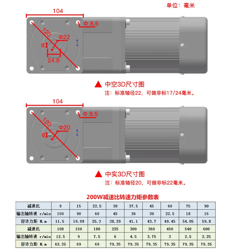 Прямоугольный редуктор, AC220V 200W миниатюрный полый/Zhongshi регулятор скорости двигателя+ регулятор скорости