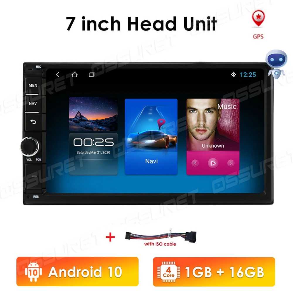 Автомагнитола 2 Din Android 10 мультимедийный видеоплеер Универсальная автомобильная