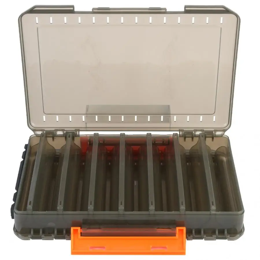 Double-side Fishing Bait Case Crankbaits Lures Tools Storage Case Portable Fish Box Transparent Big Size Lures Case Fishing Tool