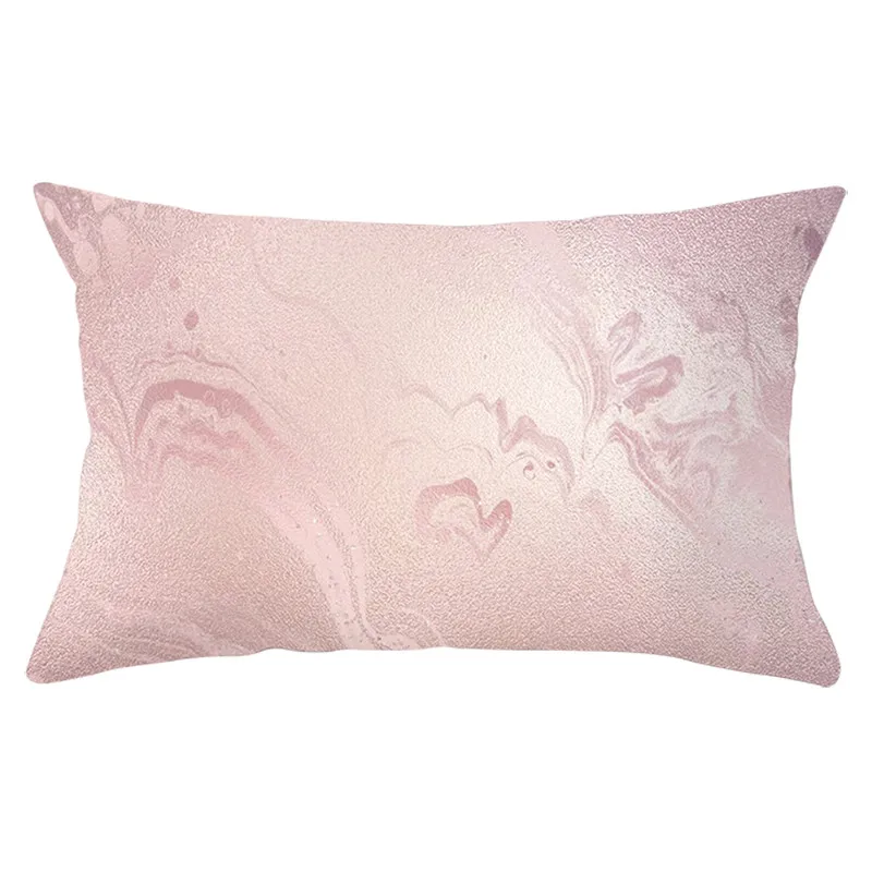 Fuwatacchi прямоугольный чехол для подушки из полиэстера Геометрическая наволочка для дивана декоративные розовые золотые наволочки 30*50 см - Цвет: PC12340