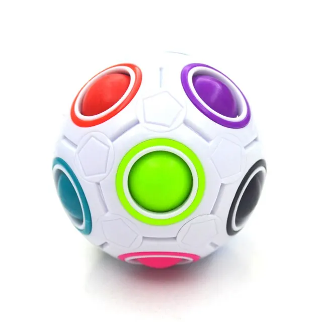 Creative Magic Rainbow Ball Cube Speed Puzzle Ball Kids Educational Learning Funny Toys for Children Adult Stress Reliever 1
