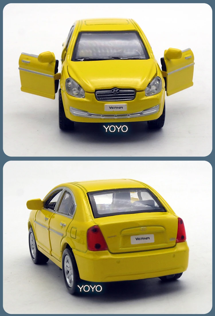 1:32, высокая имитация, Пекин, hyundai Verna, модель автомобиля из сплава, детская игрушка для детей, подарок