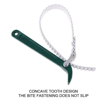 

9" Adjustable Oil Filter Belt Non-slip Rubber Strap Wrench Car Repair Tool