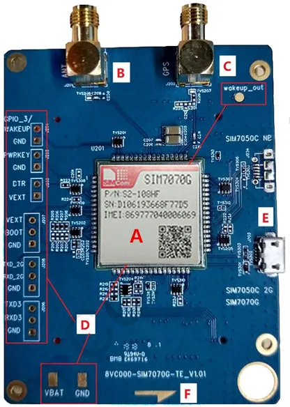SIMCOM SIM7070G SIM7070 многодиапазонный CAT-M и nb-iot Evolution Kit TE комплект кошка. M(eMTC) и nb-iot& GSM макетная плата EVB