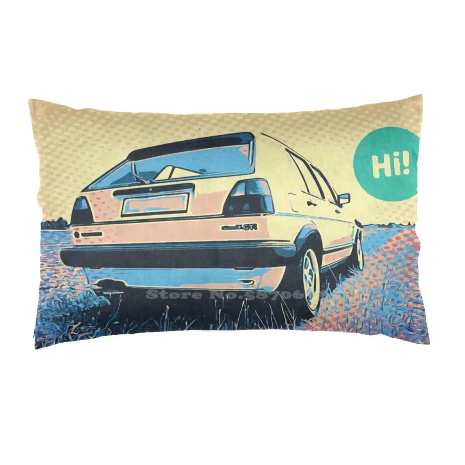 Golf Hi Room Decor Rettangolo Federa Golf Gti Auto Auto Automobili Automobili Germania Auto Auto Tedesca Auto Deutch Car