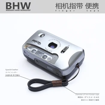 

Bhw 10mm camera finger bracelet manual manufacturing vintage a leather for use with micro single Fuji Sony Leica Nikon bracelet